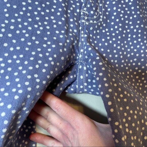 J. Crew Purple White Polka Dot Toothpick‎ Mid Rise Jeans 27 - Picture 5 of 13